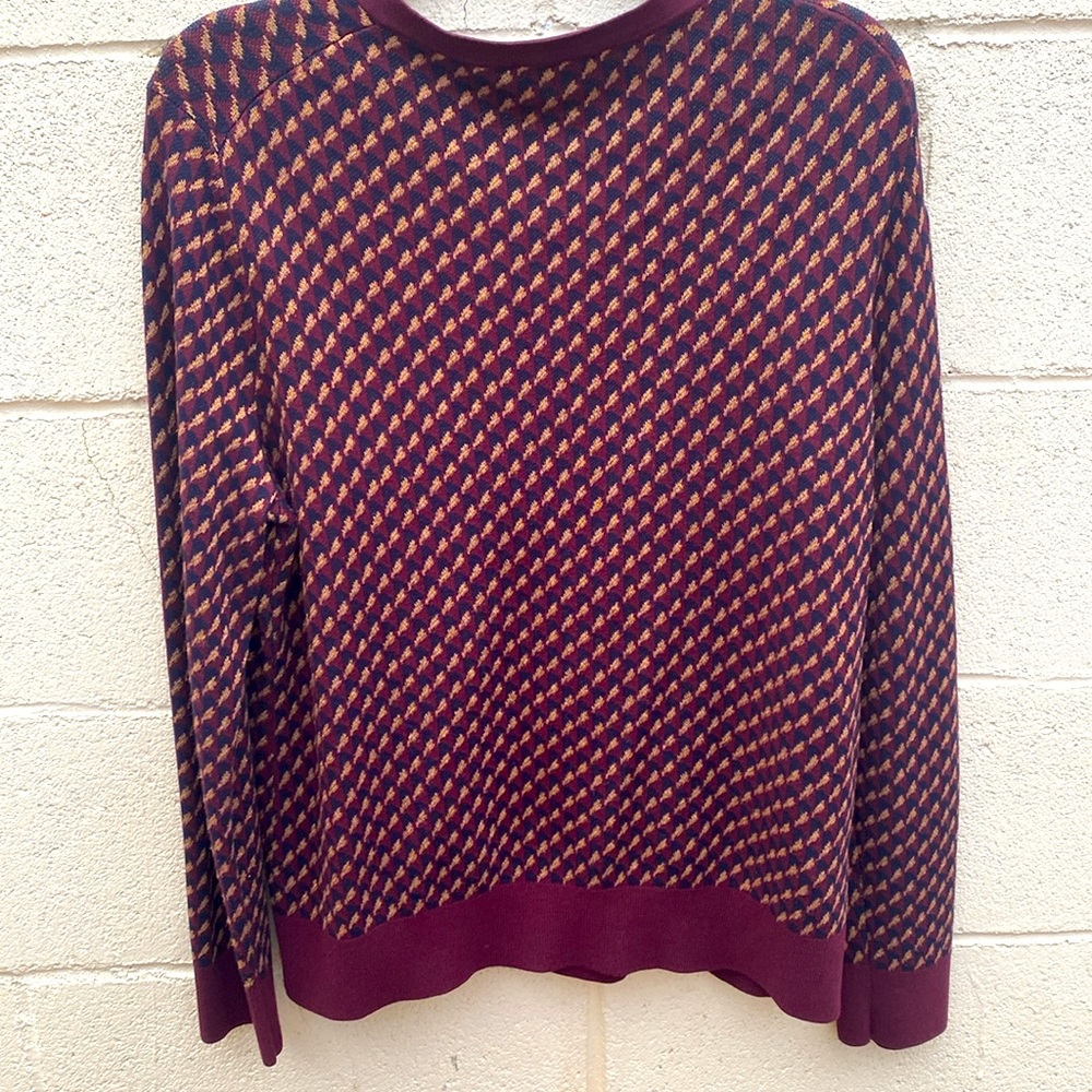 Talbots Cardigan Button Down Fine Knit Size Xl Bu… - image 8